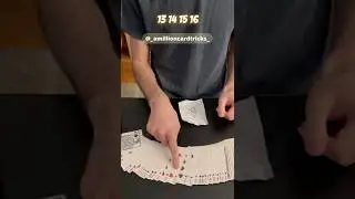 Estimation Prediction - Card Trick Performance #magic #tricks #performance