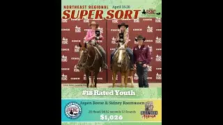 #18 Rated Youth Ranch Sorting Champs, Aspen Reese and Sidney Rasmussen