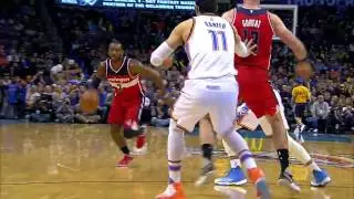 John Wall Slams Down The One Handed Dunk on Enes Kanter in OKC l 11.30.16