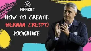 How to Create Hernan Crespo - FIFA 20 Lookalike for Career Mode