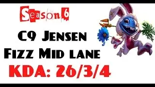 NA Challenger LOL - C9 Jensen - Fizz Mid lane (Feb 29, 2016)