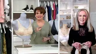 Breezies Mesh and Lace Unlined Bra on QVC