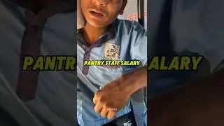 What is the salary of the pantry staff selling food in Vande Bharat train? #train #indianrailways