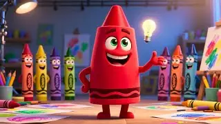 The Talking Crayon Box 🖍️🎨 | Fun Kids Learning Video | Preschool Educational Adventure