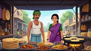 गरीब किसान का छोटा होटल  | Hindi story | Moral stories | Financial story | Hard work story cartoon