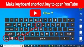 how to make keyboard shortcut key to open YouTube | Keyboard shortcuts for YouTube 💻