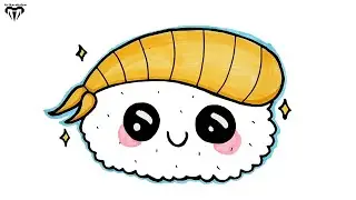 Rice and fish food kawaii drawing | How to draw for kids | Easy drawings 186