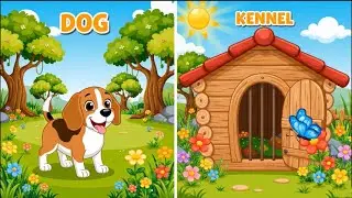 Animals and Their Homes🐶🏡 | Fun Learning for Kids #shorts #youtube #learning #kids #animals #explore