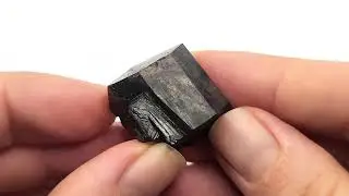 Black Tourmaline Crystal with natural Iridescence from Erongo Namibia