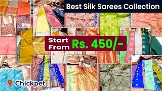 Best Wedding Silk Sarees Shop In Chickpet Bangalore | #chickpetsarees| Wholesale Sarees Chickpet