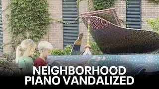 Community piano vandalized in Redwood City, two weeks after unveiling | KTVU
