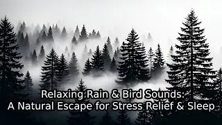 Relaxing Rain & Birds for Mindfulness, Yoga, & Healing Rest | Time Motivation