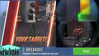 Pure sniper Z24Times square Boss 2  BREAKOUT | Kill all gangsters 