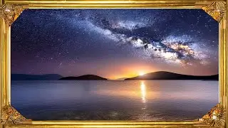 Art tv Corner- space and galaxy - Frame Tv Art
