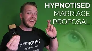 FUNNIEST PROPOSAL EVER (Hypnotist Rory Z 'pops the question' to his hypnotised girlfriend)