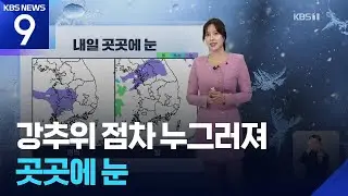 [날씨] 강추위 점차 누그러져…곳곳에 눈 / KBS  2026.01.31.