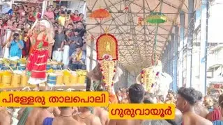 ഗുരുവായൂർ ക്ഷേത്രത്തിൽ നടന്ന പിള്ളേര് താലപ്പൊലി || Pilleruthaalapoli ||Guruvayur 