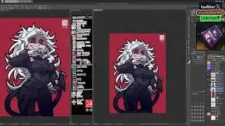 Helltaker Pożeracz [sinDRAWS Drawing Stream]