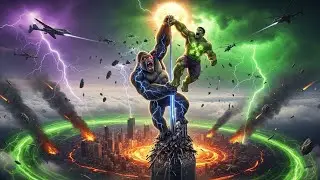 HULK vs KING KONG: Epic City Battle & Airplane Crash