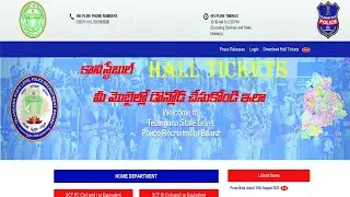 How to download TS Constable Hall Tickets 2022 || TS Police Constable Hall Tickets 2022 released
