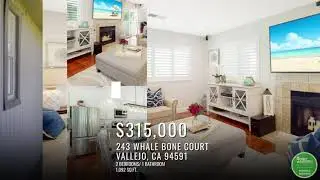 🏡Cozy Home for Sale in Vallejo, CA: 243 Whale Bone Ct👍