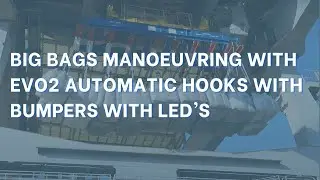 Big Bags Handling with evo2 Automatic Hooks with Bumper with LEDs | Smart Lifting Solutions | Elebia