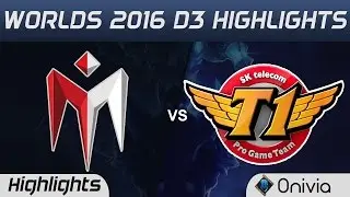 IM vs SKT Highlights Worlds 2016 D3 I May vs SK Telecom T1