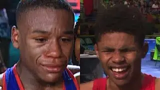 Floyd Mayweather and Shakur Stevenson&rsquo;s reaction to losing in the Olympics