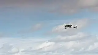 Plane take off from Sheffield aero club