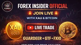 Live | XAU/USD & BITCOIN | GUARDEER + GTF | SMC & ICT + DEMAND & SUPPLY