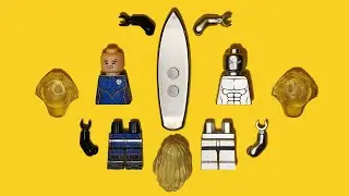 LEGO Fantastic 4 | Invisible Woman & Silver Surfer | Unofficial Minifigure | Marvel