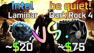 Intel Stock Cooler VS Be Quiet! Dark Rock 4 - Performance and Temperature Comparison Test in 5 Games