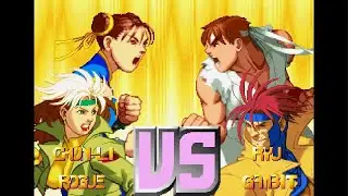 Chun-Li and Rogue vs. Ryu and Gambit - XMvSF