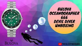 Bulova Oceanographer 96B322 '666 Devil Diver' Unboxing!!