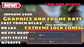 *NEW* EXTREME LOCK CONFIG FOR GRAPHICS QUALITY AND FRAME RATE IN CODM SEASON 3 | MP/BR LOW END