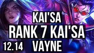 KAI'SA & Pyke vs VAYNE & Renata Glasc (ADC) | 12/1/9, 67% winrate | EUW Challenger | 12.14