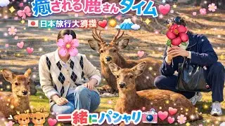 なんなのこの公園は.. 奈良公園に衝撃を受けた外 国人観光客🦌💕 日本最高すぎる!! 奈良公園を満喫する外国人観光客の反応🌿👌