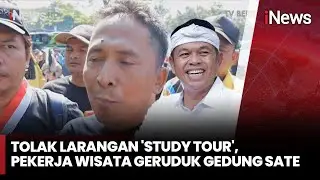 Pekerja Pariwisata Jabar Demo Tolak Larangan 'Study Tour' Kebijakan KDM | iNews Room | 21/7