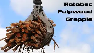 Rotobec Pulpwood Grapple in Action
