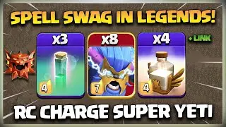 TH17 Super Yeti + 5 Revive Spell Attack Strategy in Ranked Battles | TH17 ATTACK Strategy in coc