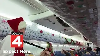 Young patients board jet at Detroit Metro for magical trip to North Pole