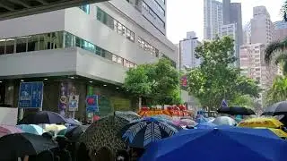 Crowd Chanting : Mafia to HK Police around WanChai station Oct 1st 2019