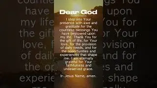 Blessed Morning Prayer Of The Day | Grateful For God's Blessings #prayershorts