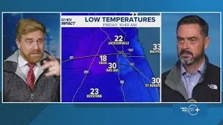 Will the First Coast receive snow this weekend amid frigid temperatures? Here's what to know