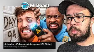SOBREVIVA 100 DIAS NA PRISÃO E GANHE US$500 MIL - REACT MR BEAST