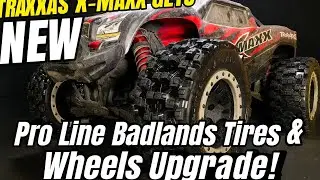 TRAXXAS X-MAXX Gets NEW Pro Line Badlands Tires & Wheels Upgrade! Game Changer Install & Review