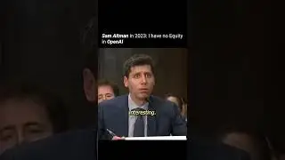 Sam Altman: No Stake in OpenAI? 🤔