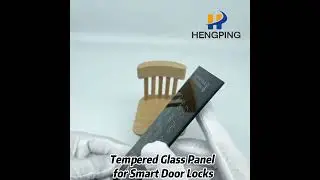 custom silk screen printing tempered glass panel for smart door locks
