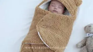 Saco de Dormir Beb&ecirc; Inverno Ursinho - Soft
