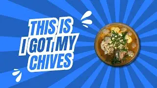 This is how I got my chives for my noodles